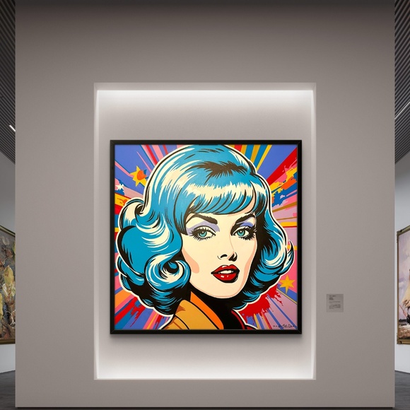 48” x 48” Original acrylic painting signed by artist - Picture 2 of 4